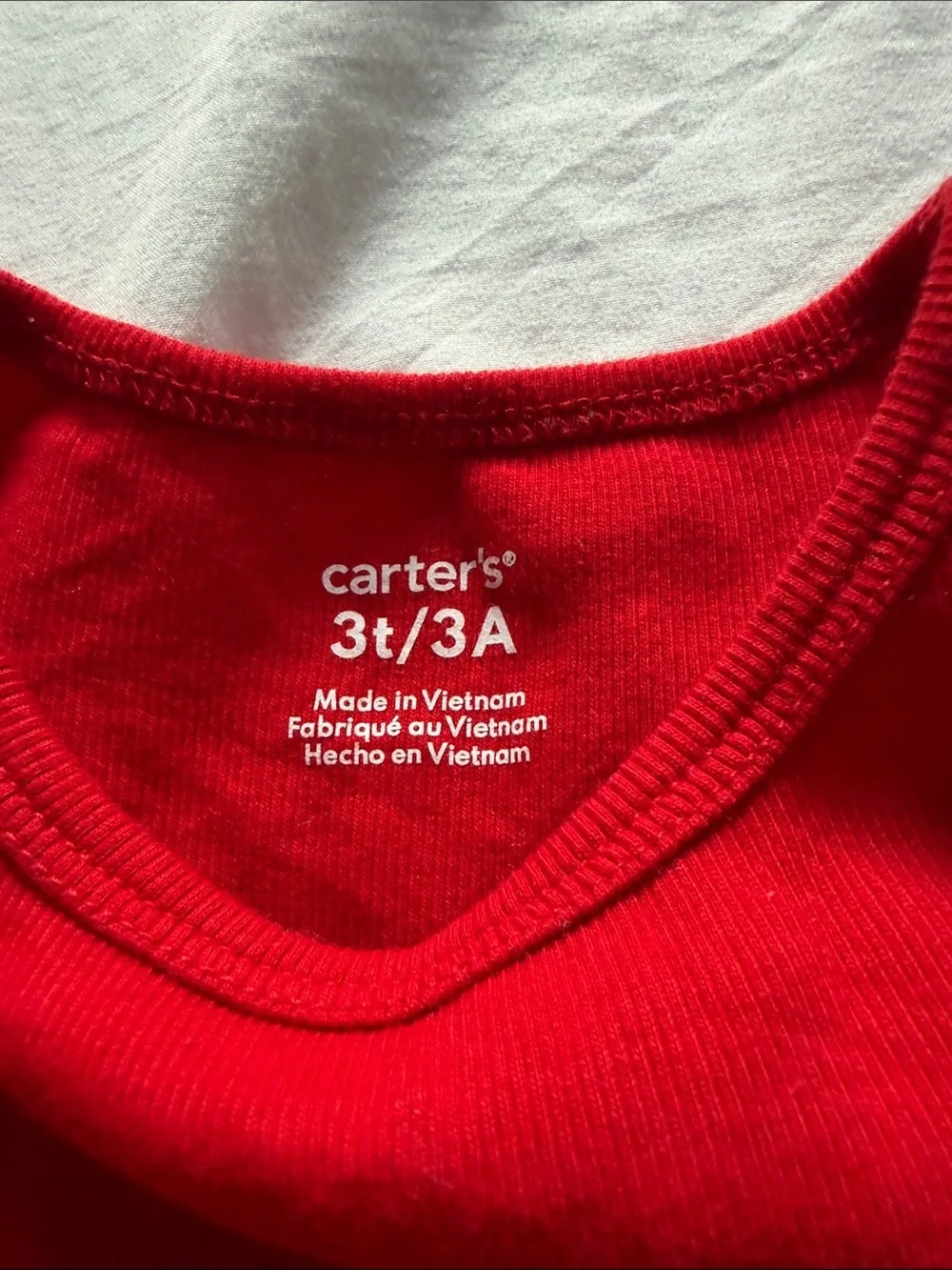 Carter's Red Long-Sleeve Tulle Tunic size 3T